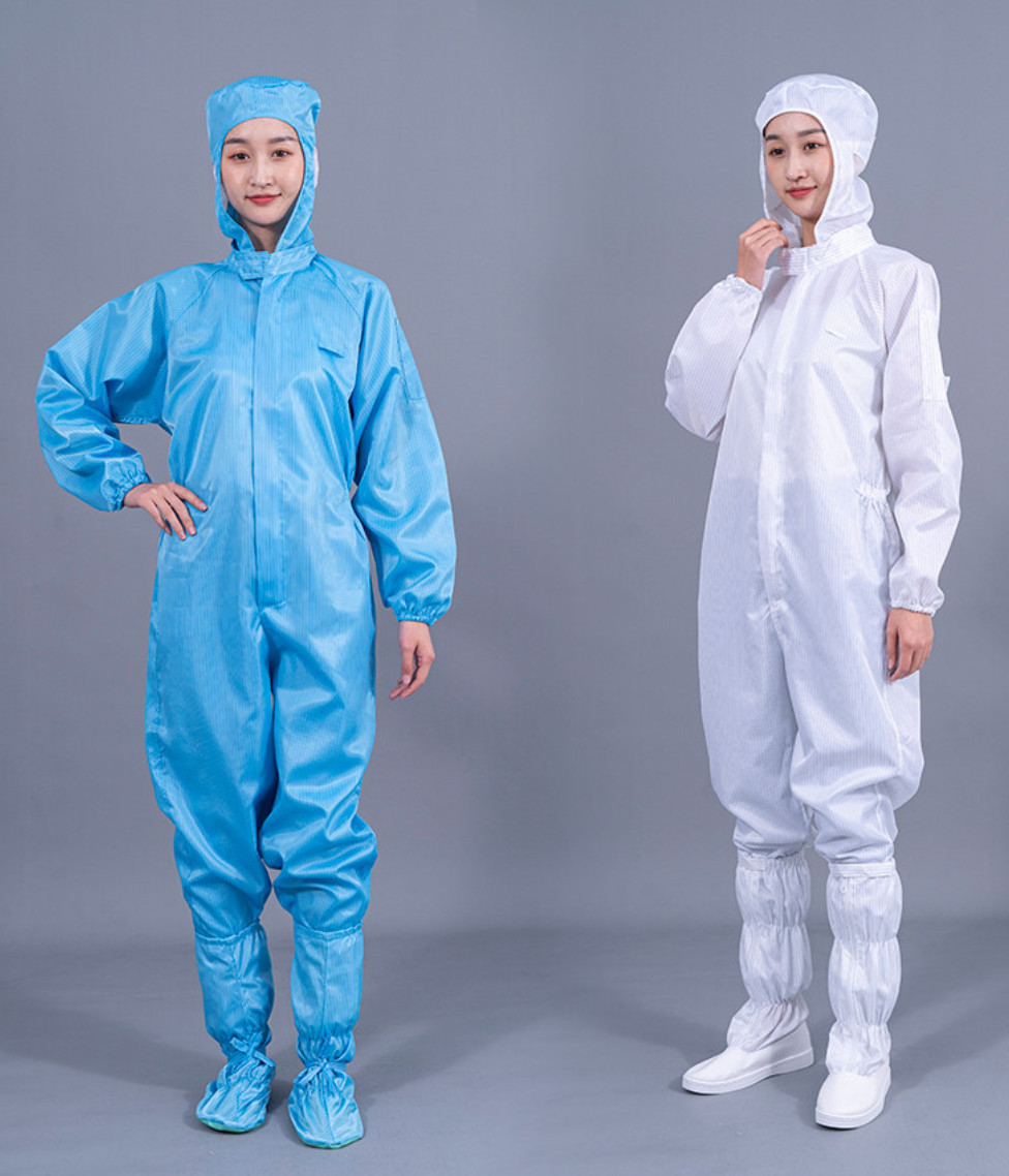 Quần áo chống tĩnh điện liền thân, liền mũ